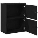 vidaXL Bibliotecă Stejar negru 40x24x52 cm Lemn prelucrat vidaXL Bibliotecă Stejar negru 40x24x52 cm Lemn prelucrat