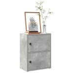 vidaXL Bibliotecă, gri beton, 40x24x52 cm, lemn prelucrat vidaXL Bibliotecă, gri beton, 40x24x52 cm, lemn prelucrat