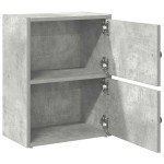 vidaXL Bibliotecă, gri beton, 40x24x52 cm, lemn prelucrat vidaXL Bibliotecă, gri beton, 40x24x52 cm, lemn prelucrat