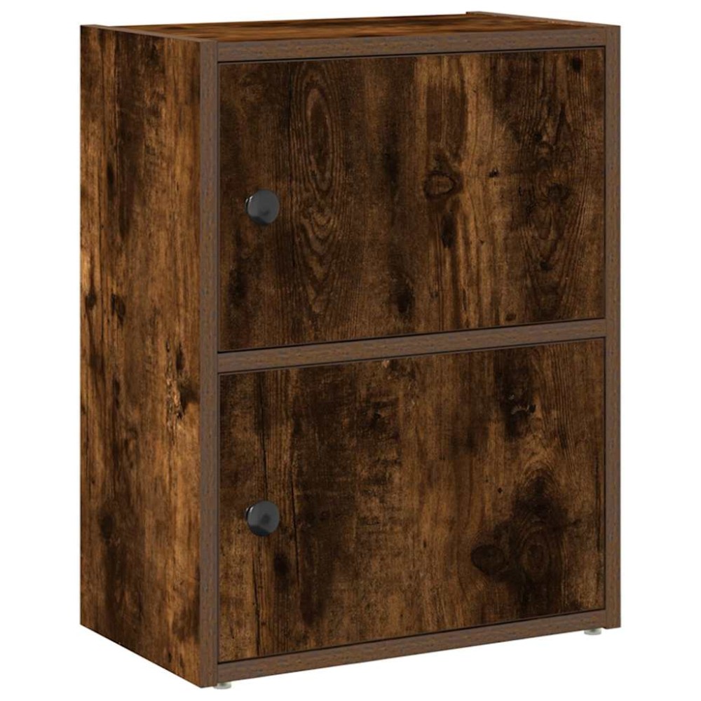 vidaXL Bibliotecă, stejar fumuriu, 40x24x52 cm, lemn prelucrat