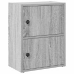 vidaXL Bibliotecă, gri sonoma, 40x24x52 cm, lemn prelucrat vidaXL Bibliotecă, gri sonoma, 40x24x52 cm, lemn prelucrat