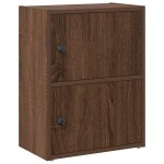 vidaXL Bibliotecă, stejar maro, 40x24x52 cm, lemn prelucrat