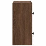 vidaXL Bibliotecă, stejar maro, 40x24x52 cm, lemn prelucrat