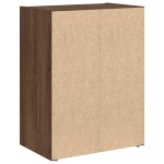 vidaXL Bibliotecă, stejar maro, 40x24x52 cm, lemn prelucrat