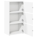 vidaXL Bibliotecă, alb, 40x24x77 cm, lemn prelucrat vidaXL Bibliotecă, alb, 40x24x77 cm, lemn prelucrat