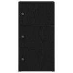 vidaXL Bibliotecă Stejar negru 40x24x77 cm Lemn prelucrat vidaXL Bibliotecă Stejar negru 40x24x77 cm Lemn prelucrat