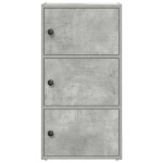 vidaXL Bibliotecă, gri beton, 40x24x77 cm, lemn prelucrat vidaXL Bibliotecă, gri beton, 40x24x77 cm, lemn prelucrat