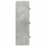 vidaXL Bibliotecă, gri beton, 40x24x77 cm, lemn prelucrat vidaXL Bibliotecă, gri beton, 40x24x77 cm, lemn prelucrat