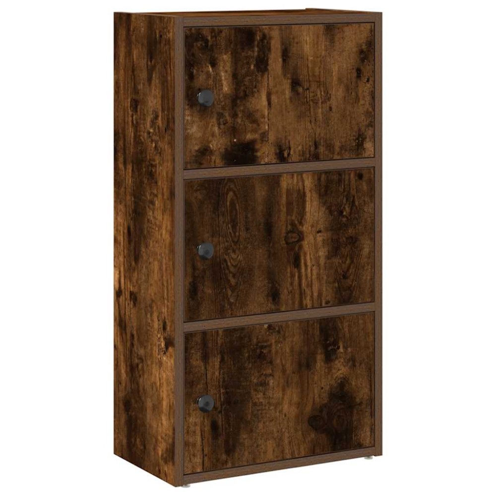 vidaXL Bibliotecă, stejar fumuriu, 40x24x77 cm, lemn prelucrat