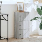 vidaXL Bibliotecă, gri sonoma, 40x24x77 cm, lemn prelucrat vidaXL Bibliotecă, gri sonoma, 40x24x77 cm, lemn prelucrat