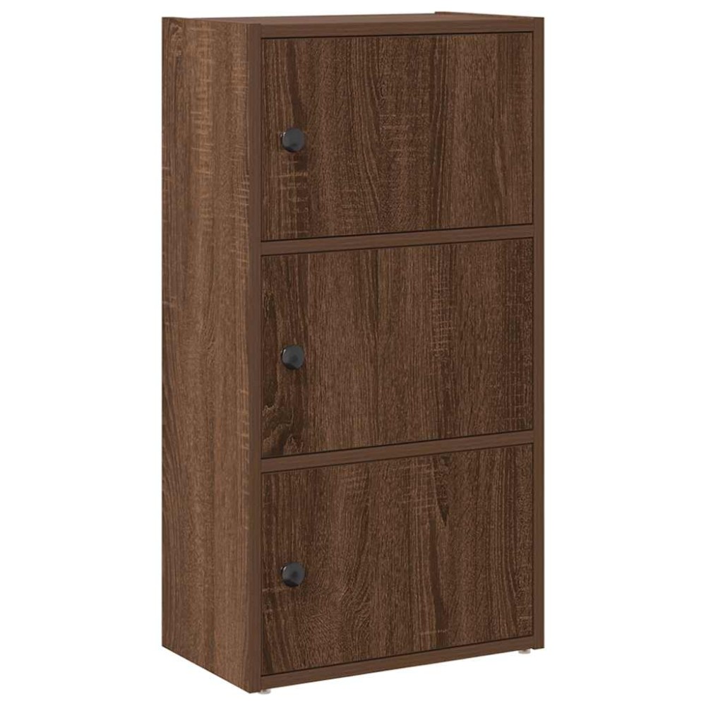 vidaXL Bibliotecă, stejar maro, 40x24x77 cm, lemn prelucrat