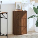 vidaXL Bibliotecă, stejar maro, 40x24x77 cm, lemn prelucrat vidaXL Bibliotecă, stejar maro, 40x24x77 cm, lemn prelucrat