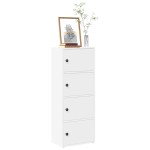 vidaXL Bibliotecă albă 40x24x102 cm din lemn prelucrat vidaXL Bibliotecă albă 40x24x102 cm din lemn prelucrat