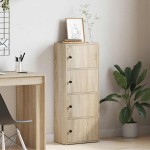vidaXL Bibliotecă, stejar sonoma, 40x24x102 cm, lemn prelucrat vidaXL Bibliotecă, stejar sonoma, 40x24x102 cm, lemn prelucrat