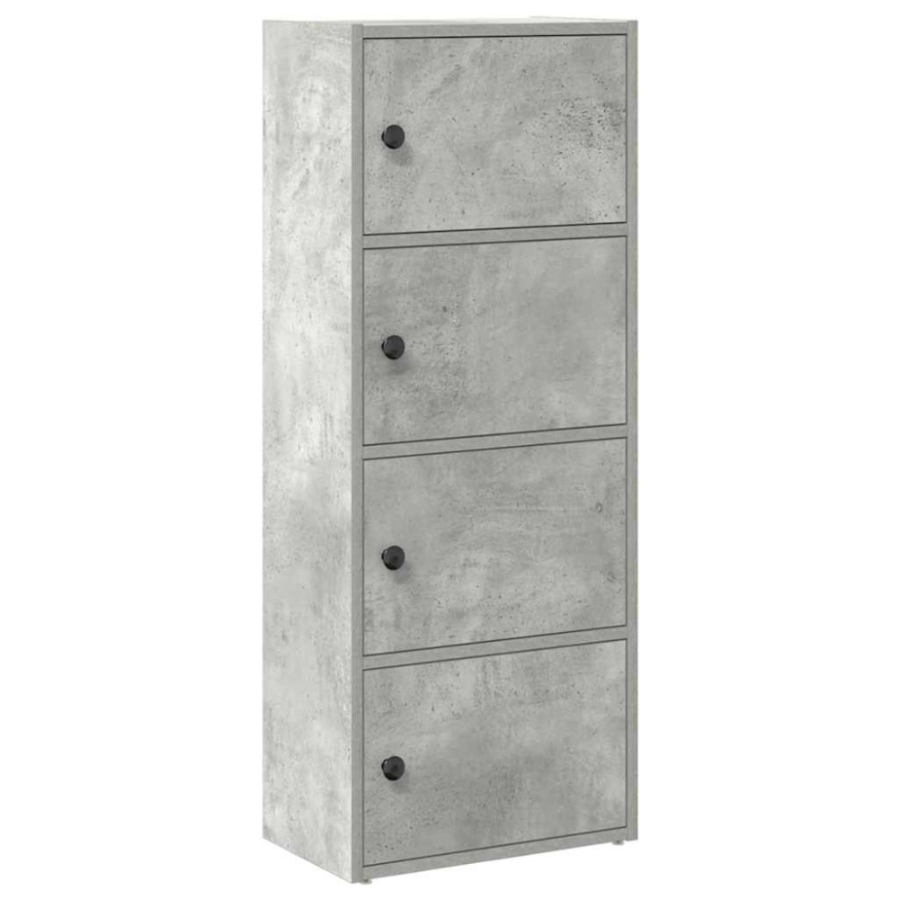 vidaXL Bibliotecă, gri beton, 40x24x102 cm, lemn prelucrat