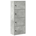 vidaXL Bibliotecă, gri beton, 40x24x102 cm, lemn prelucrat vidaXL Bibliotecă, gri beton, 40x24x102 cm, lemn prelucrat