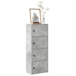 vidaXL Bibliotecă, gri beton, 40x24x102 cm, lemn prelucrat vidaXL Bibliotecă, gri beton, 40x24x102 cm, lemn prelucrat