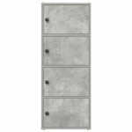 vidaXL Bibliotecă, gri beton, 40x24x102 cm, lemn prelucrat vidaXL Bibliotecă, gri beton, 40x24x102 cm, lemn prelucrat