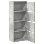 vidaXL Bibliotecă, gri beton, 40x24x102 cm, lemn prelucrat vidaXL Bibliotecă, gri beton, 40x24x102 cm, lemn prelucrat