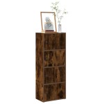 vidaXL Bibliotecă, stejar fumuriu, 40x24x102 cm, lemn prelucrat vidaXL Bibliotecă, stejar fumuriu, 40x24x102 cm, lemn prelucrat