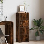 vidaXL Bibliotecă, stejar fumuriu, 40x24x102 cm, lemn prelucrat vidaXL Bibliotecă, stejar fumuriu, 40x24x102 cm, lemn prelucrat