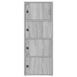 vidaXL Bibliotecă, gri sonoma, 40x24x102 cm, lemn prelucrat vidaXL Bibliotecă, gri sonoma, 40x24x102 cm, lemn prelucrat