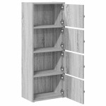 vidaXL Bibliotecă, gri sonoma, 40x24x102 cm, lemn prelucrat vidaXL Bibliotecă, gri sonoma, 40x24x102 cm, lemn prelucrat