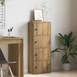 vidaXL Bibliotecă, stejar artizanal, 40x24x102 cm, lemn prelucrat vidaXL Bibliotecă, stejar artizanal, 40x24x102 cm, lemn prelucrat