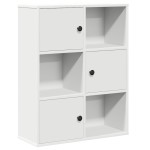 vidaXL Bibliotecă, alb, 60x24x76,5 cm, lemn prelucrat vidaXL Bibliotecă, alb, 60x24x76,5 cm, lemn prelucrat