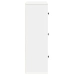 vidaXL Bibliotecă, alb, 60x24x76,5 cm, lemn prelucrat vidaXL Bibliotecă, alb, 60x24x76,5 cm, lemn prelucrat
