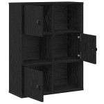 vidaXL Bibliotecă Stejar negru 60x24x76,5 cm Lemn prelucrat vidaXL Bibliotecă Stejar negru 60x24x76,5 cm Lemn prelucrat