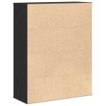 vidaXL Bibliotecă Stejar negru 60x24x76,5 cm Lemn prelucrat vidaXL Bibliotecă Stejar negru 60x24x76,5 cm Lemn prelucrat
