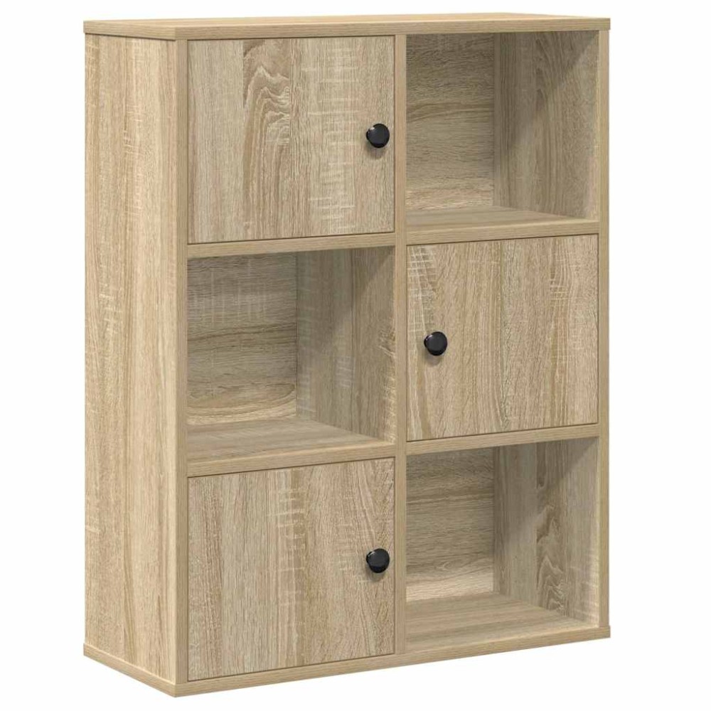 vidaXL Bibliotecă, stejar sonoma, 60x24x76,5 cm, lemn prelucrat