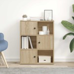 vidaXL Bibliotecă, stejar sonoma, 60x24x76,5 cm, lemn prelucrat vidaXL Bibliotecă, stejar sonoma, 60x24x76,5 cm, lemn prelucrat