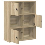vidaXL Bibliotecă, stejar sonoma, 60x24x76,5 cm, lemn prelucrat vidaXL Bibliotecă, stejar sonoma, 60x24x76,5 cm, lemn prelucrat