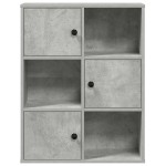 vidaXL Bibliotecă, gri beton, 60x24x76,5 cm, lemn prelucrat vidaXL Bibliotecă, gri beton, 60x24x76,5 cm, lemn prelucrat