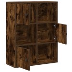 vidaXL Bibliotecă, stejar fumuriu, 60x24x76,5 cm, lemn prelucrat vidaXL Bibliotecă, stejar fumuriu, 60x24x76,5 cm, lemn prelucrat