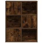 vidaXL Bibliotecă, stejar fumuriu, 60x24x76,5 cm, lemn prelucrat vidaXL Bibliotecă, stejar fumuriu, 60x24x76,5 cm, lemn prelucrat