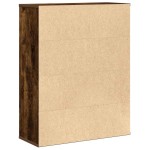 vidaXL Bibliotecă, stejar fumuriu, 60x24x76,5 cm, lemn prelucrat vidaXL Bibliotecă, stejar fumuriu, 60x24x76,5 cm, lemn prelucrat