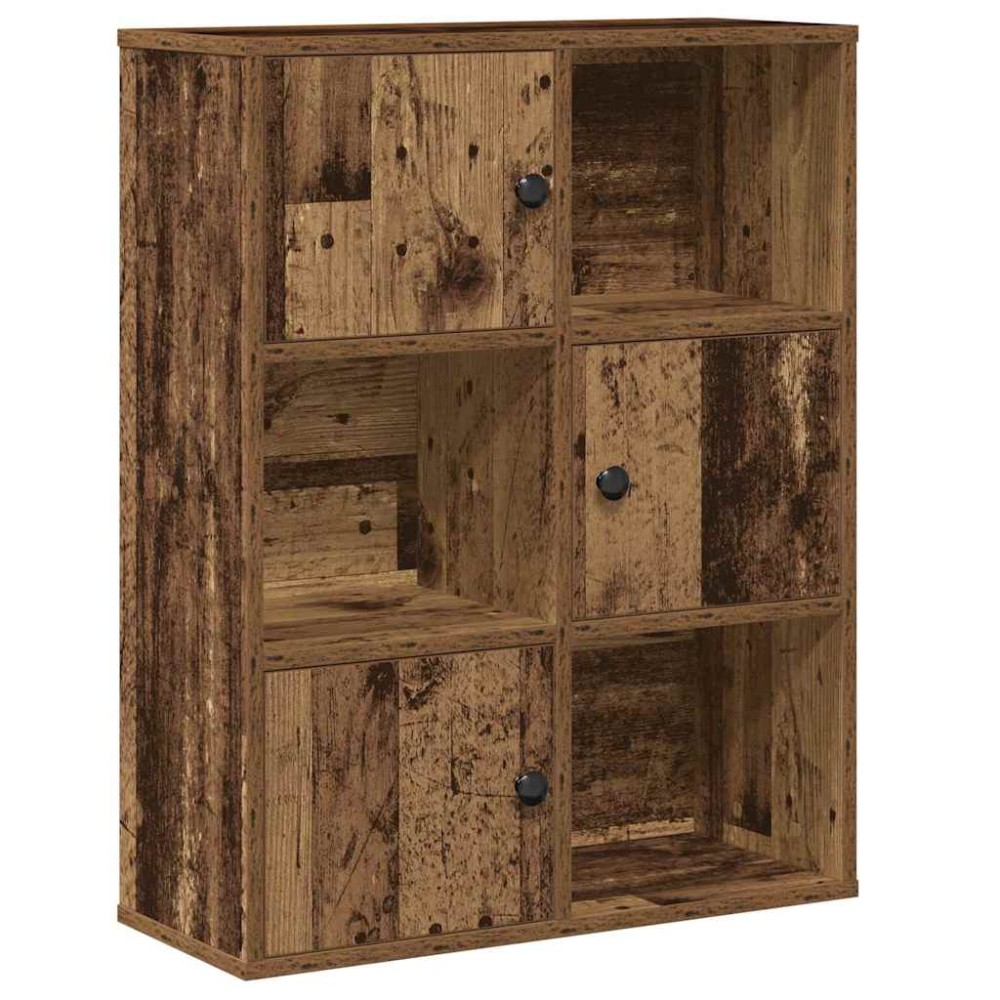 vidaXL Bibliotecă, lemn vechi, 60x24x76,5 cm, lemn prelucrat