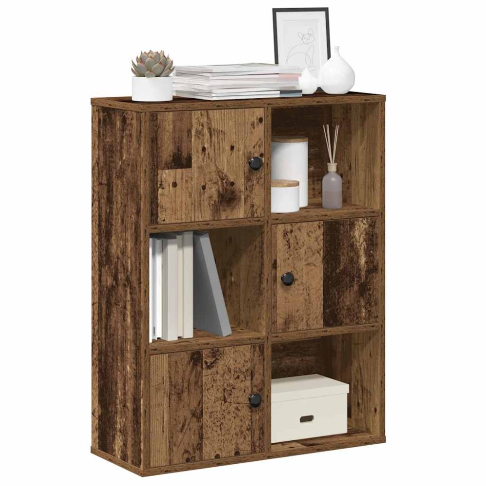vidaXL Bibliotecă, lemn vechi, 60x24x76,5 cm, lemn prelucrat