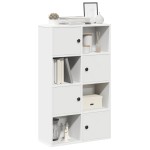vidaXL Bibliotecă albă 60x24x101,5 cm din lemn prelucrat vidaXL Bibliotecă albă 60x24x101,5 cm din lemn prelucrat