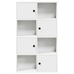 vidaXL Bibliotecă albă 60x24x101,5 cm din lemn prelucrat vidaXL Bibliotecă albă 60x24x101,5 cm din lemn prelucrat