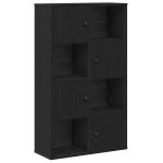vidaXL Bibliotecă Stejar negru 60x24x101,5 cm Lemn prelucrat vidaXL Bibliotecă Stejar negru 60x24x101,5 cm Lemn prelucrat