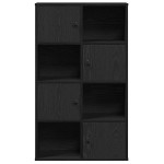 vidaXL Bibliotecă Stejar negru 60x24x101,5 cm Lemn prelucrat vidaXL Bibliotecă Stejar negru 60x24x101,5 cm Lemn prelucrat