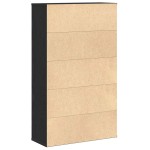 vidaXL Bibliotecă Stejar negru 60x24x101,5 cm Lemn prelucrat vidaXL Bibliotecă Stejar negru 60x24x101,5 cm Lemn prelucrat