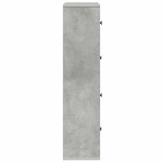 vidaXL Bibliotecă, gri beton,60x24x101,5 cm, lemn prelucrat vidaXL Bibliotecă, gri beton,60x24x101,5 cm, lemn prelucrat
