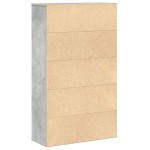 vidaXL Bibliotecă, gri beton,60x24x101,5 cm, lemn prelucrat vidaXL Bibliotecă, gri beton,60x24x101,5 cm, lemn prelucrat