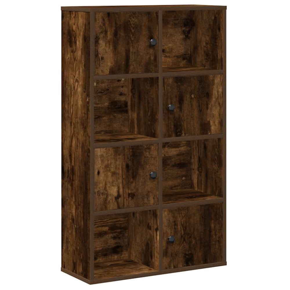 vidaXL Bibliotecă, stejar fumuriu, 60x24x101,5 cm, lemn prelucrat