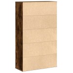 vidaXL Bibliotecă, stejar fumuriu, 60x24x101,5 cm, lemn prelucrat vidaXL Bibliotecă, stejar fumuriu, 60x24x101,5 cm, lemn prelucrat